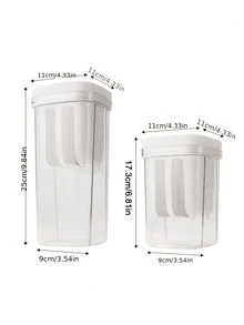 Kit de fabrication de yaourt grec avec passoire ultra-fine + boîte de rangement rectangulaire à couvercle rabattable robuste, outil pour yaourt fait maison - Voir 4