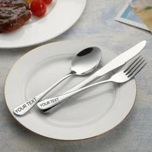 Custom 9-Piece Stainless Steel Portable Travel Cutlery Set, Includes Knife, Fork, Spoon, Chopsticks, Straw, With Zippered Storage Bag, Suitable For Camping And Picnics - Multicolor - View 6