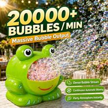Cute Frog Bubble Machine, High Output Bubbles, Parent-Child Atmosphere Toy, Indoor/Outdoor Garden Game, Suitable For Boys And Girls Children - Multicolor - View 1