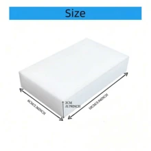 200/100/50pcs Magic Sponge Erasers, White Foam Cleaning Pads, Suitable For Kitchen, Bathroom, Tableware, Furniture, Walls, Ideal For Home Users, Households, Dorms, Multi-Functional Household Cleaning Sponges, Holiday Home Refresh And Seasonal Gift Choice - White - View 7