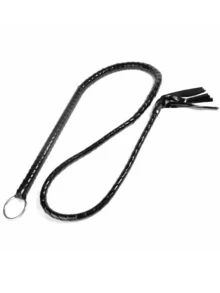 140cm/55in Leather Whip – Long BDSM Flogger, Bondage Whip For Couples, Fetish Roleplay Accessory, Adult Bedroom Toy, Sensory Play, Spanking Whip, Long Tail Whip, BDSM Accessories, Couple Games, Erotic Flogger For Intimate Play - 140cm/55in - View 2