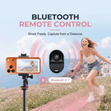 Portable Magnetic Rear Camera Selfie Monitor For Smartphone, HD Vlog Viewing Screen With Wireless Ring Remote, USB And Battery Dual Power, Smartphone Video Recording Tool, Valentine's Day Gift For Selfie And Live Streaming Enthusiasts - Multi-color Silent Version - View 12