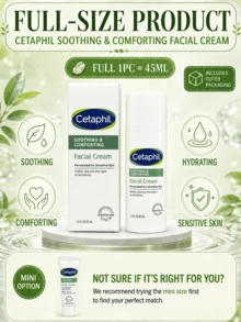 Cetaphil Soothing Repair Face Cream, 45ml Full Size/10ml Sample, Ultra-Gentle Moisturizing Repair Formula, Lightweight Non-Greasy, Fast Absorbing, Suitable For Sensitive Skin - Cetaphil 4D Soothing & Repairing Cream - View 4