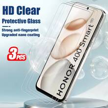 3pcs High Definition Tempered Glass Screen Protector 9H Hardness Anti-Scratch Anti-Fall For Honor Magic8 Lite/Magic7 Pro/X8D/X8C/X6C/400 Smart/400 Lite/400/200 Smart/200 Lite Easy Application No Bubbles - Clear - View 16