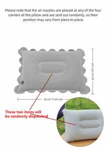 Inflatable Lace Neck Pillow, Portable Travel Neck Pillow + Neck Support Nap Pillow, Compact Lightweight Foldable Travel Pillow - Multicolor - View 21