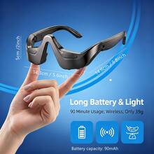 Revitaleyes Microcurrent Eye & Face LED Red Light Beauty Device, Red Light Therapy Massage Glasses For Under-Eye Revitalization, Advanced Eye Massager To Remove Eye Wrinkles, Relieve Eye Fatigue, Fade Dark Circles And Relax Eye Pressure - Black - View 12