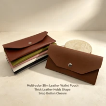 Hot Selling PU Leather Coin Purse Envelopes Wallet Business Modern Waterproof Wallet Coin Purse Rectangular Pouch Change Bag - Banknote Wallet - View 2