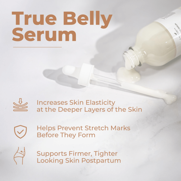 8 Sheep Organics True Belly Serum, Centella & Hyaluronic Acid Infused Belly Care Serum For Daily Body Nourish