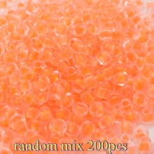 200Pcs 4mm Transparent Color Core Glass Seed Beads, Irregular Round Mini Loose Beads For DIY Bracelet, Earring, Handmade Jewelry Making - Seed Beads - View 14