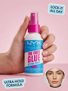 NYX The Face Glue Setting Spray FGSS01 2.03oz/60ml – Long-Lasting Makeup Finisher, Transfer Resistant Formula For All Day Wear, Smudge Proof Finish, Professional Results For All Skin Types - FGSS01 - View 1