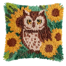 Juego de ganchillos de crochet, kit de material hecho a mano DIY para adultos y principiantes, búho y perezoso, el juego incluye tela impresa con malla, hilo de colores, ganchillo de crochet dedicado, el producto terminado puede decorar el sofá, el dormitorio, la sala de estar, el patio, la oficina, crear ambiente - C-Traje multicolor - Ver 15