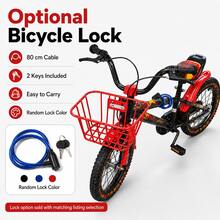 16-Inch Bike With Carbon Steel Frame, Front Storage Basket And Rear Seat - Multicolor - View 5