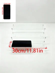1pc Acrylic Tiered Display Stand, Acrylic Bracket, Cosmetic Storage Rack, Multi-Layer Perfume Storage Rack, Perfume Storage Box, Bathroom Storage Shelf, Gift And Giveaway, Decorative Style, Perfume Bottle, Shelf Rack, Standing, Bedroom, Living Room, Organization - Multicolor - View 9
