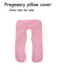 1 pieza Funda de almohada de maternidad en forma de U de unicolor 65cm*120cm (Solo funda de almohada) Desmontable & Lavable (Visualmente extragrande) - Multicolor - Ver 5