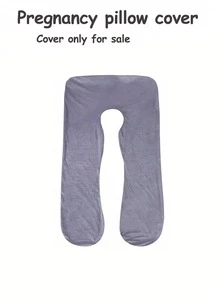 1 pieza Funda de almohada de maternidad en forma de U de unicolor 65cm*120cm (Solo funda de almohada) Desmontable & Lavable (Visualmente extragrande) - Multicolor - Ver 12