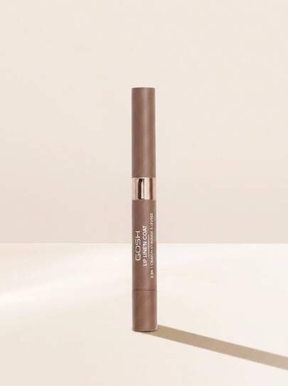 GOSH Lip Line'n Coat 005 Brown Sugar 0.42 G / 2 Ml – Lip Liner And Lipstick Duo, Long-Lasting, For Makeup Enthusiasts, Brown Sugar, Suitable For Daily Makeup Routine