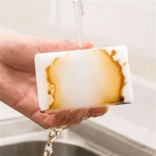 200/100/50pcs Magic Sponge Erasers, White Foam Cleaning Pads, Suitable For Kitchen, Bathroom, Tableware, Furniture, Walls, Ideal For Home Users, Households, Dorms, Multi-Functional Household Cleaning Sponges, Holiday Home Refresh And Seasonal Gift Choice - White - View 5