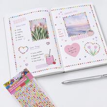 6pcs Self-Adhesive Round Rhinestone Gem Stickers, Colorful Acrylic Crystal Dot Decals, DIY Craft Decoration, Suitable For Scrapbooking, Phone Cases, Card Making - Multicolor - View 7
