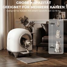 DEVOKO Self-Cleaning Cat Litter Box XXL 100L, Automatic Cat Litter Box With Waste Bags, App Controlled Electric Cat Litter Box - 查看 3