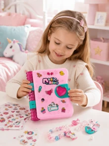 Fun Stationery Jewelry Box, Girls Secret Lockable Diary, Jewelry Stationery Diary Princess Magic Book, Lockable Diary, Creative Handmade Toy For Girls 3+, My Secret Diary, Creative Toy, Stationery, Girls Educational Toy, Girls Toy, Girls - Multicolor - View 2