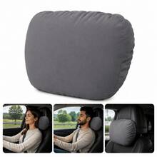 H&R Car Headrest Pillow Neck Support Cushion Ergonomic Driving Comfort Pad - Grey - View 8