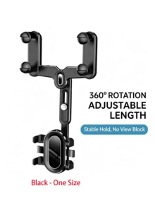 Car Rearview Mirror Navigation Mount Universal Back Mirror Bracket Telescopic Multi-Function Car Phone Holder Rotatable Adjustable Stable One-Hand Operation Easy Installation No Need To Look Down For Phone Viewing Enhanced Driving Safety Compatible With All Phones Multiple Styles Available Essential Gift For Drivers - A - View 10