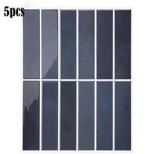5/10/20pcs Self-Adhesive Peel And Stick 3D Vinyl Wall Tiles, Kitchen Bathroom Wall Splash-Proof Stickers, Blue - Blue Wall Sticker - View 9