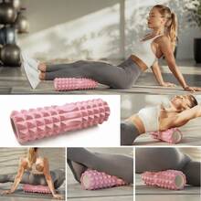 1pcs28cm Crescent Mini Hollow Yoga Column – EVA Foam Muscle Massage Roller For Deep Tissue Recovery, Myofascial Release & Post-Workout Stretching – Portable, Lightweight, Non-Slip, Perfect For Yoga, Pilates, Gym & Home Use - Multicolor - View 5