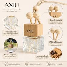 24 Piezas AXIU Perfume Colgante para Automóvil 8ml, Ambientador de Coche con Aroma Amaderado, Difusor Decorativo para Vehículo, Fragancia Natural para Interior del Auto, Accesorio Elegante para Coche, Oficina y Espacios Personales, Diseño Moderno y Sofisticado - Tipo Madera - Ver 3