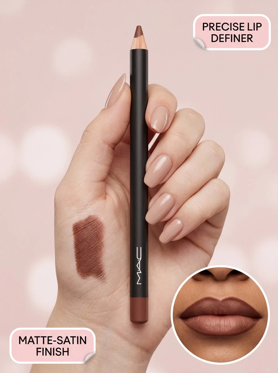 MAC Lápiz de labios SPICE Delineador de labios de maquillaje 0.05oz/1.45g Tono cálido desnudo Deslizamiento fácil Contorno fino Resaltar Tono versátil Regalo para novia, esposa, madre, amiga, cumpleaños, graduación, fiesta, viaje, campamento, al aire libre, escuela, campus, festivales, aniversario, otoño, Halloween, looks de otoño, tradiciones eternas - CONDIMENTAR - Ver 1