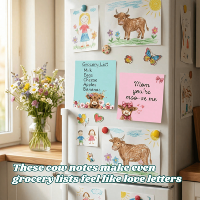 Random 1 Book, Cute Pink, Blue, Purple Floral & Animal Pattern Sticky Notes Set, Suitable For Home, School And Office, Ideal Valentine's Day Gift For Women, Student Supplies