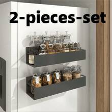 2 Packs Magnetic Spice Rack Organizer, Magnetic Shelf For Refrigerator, Spice Organizer For Spice Jars Fridge Seasoning Organizer Spice Holder For Kitchen Organization And Storage - View 13