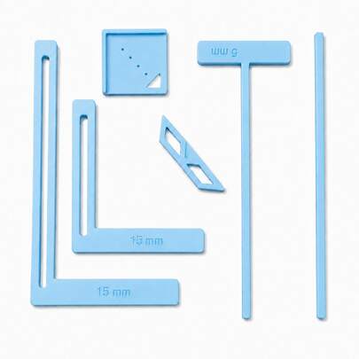 6pcs Book Binding Kit, Easy Scrapbooking Tools, Includes Full-Size Templates And Cutting Guide, Suitable For Notebooks, Diaries, Etc.