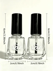 2入組 LZEZ 水性指甲油，全新 16ml 可撕除長效快乾指甲油，適合學生使用，無酒精 - 杏色 - 查看 6