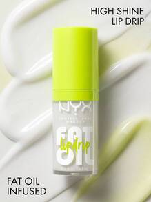 NYX Fat Oil Lip Drip 01 My Main 0.16oz/4.8ml 唇釉，高光澤透明色，含角鯊烷，適合日常妝容，適合彩妝愛好者 - My Main (FOLD01) - 查看 1