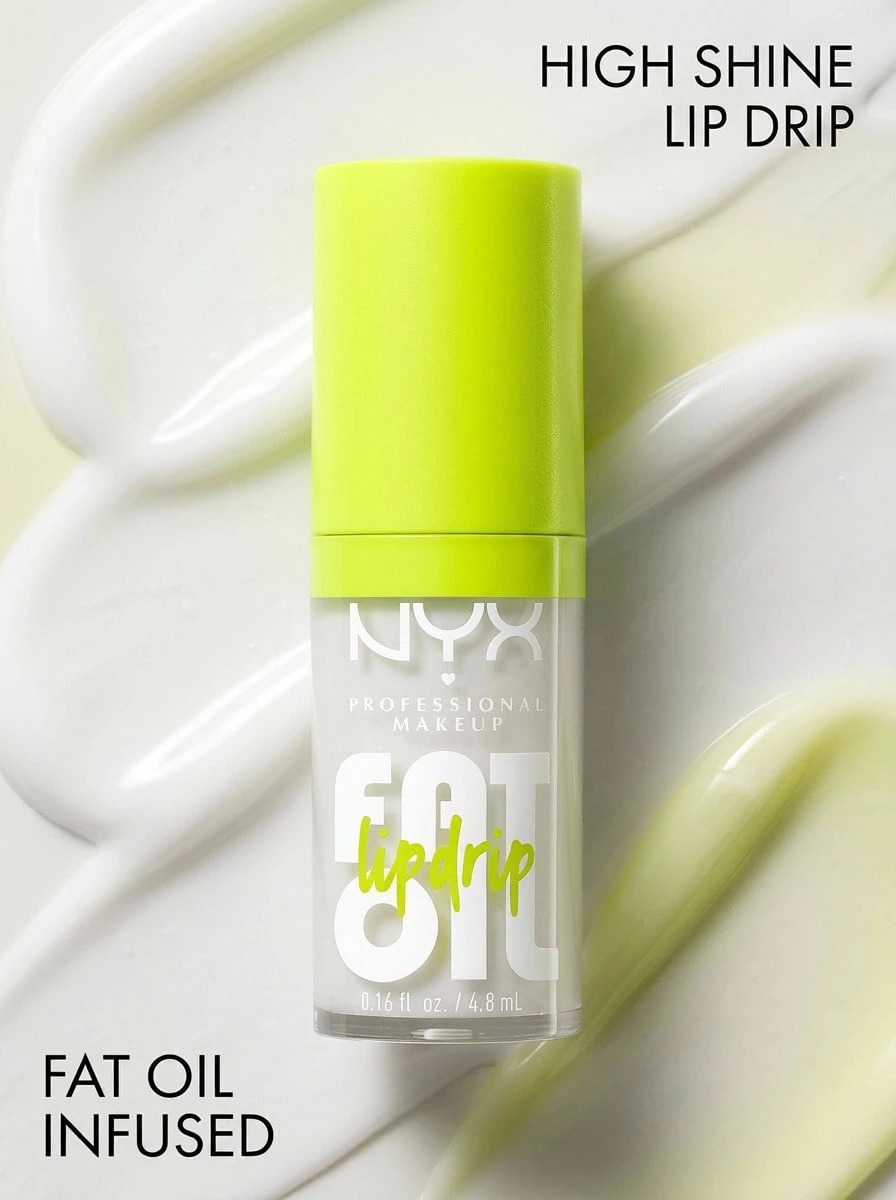 NYX Fat Oil Lip Drip 01 My Main 0.16oz/4.8ml 唇釉,高光澤透明色,含角鯊烷,適合日常妝容,適合彩妝愛好者 - My Main (FOLD01) - 查看 1