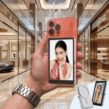 Monitor Selfie Vlog Ponsel Magnetik Nirkabel, Layar HD, Baterai Dual Power 3.6V/Pengisian USB, Kompatibel dengan Ponsel iOS dan Android, dengan Kontrol Jarak Jauh, Penjelajah Kamera Belakang dengan Remote Cincin Bluetooth, Cocok untuk Live Streaming, Pembuatan Konten, Perekaman Video Selfie, Hadiah Musim Semi, Ulang Tahun, Hadiah Hari Valentine Ideal untuk Pembuat Vlog - Versi Senyap Berwarna-warni - View 13