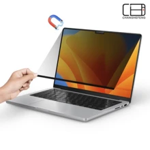 1套磁吸式防窺螢幕保護貼，適用於MacBook NEO Air Pro，可拆卸重複使用，防窺隱私濾鏡，易安裝不留殘膠，防眩光護眼筆電隱私螢幕膜，相容MacBook NEO A3404所有Air Pro機型 - 黑色 - 查看 14