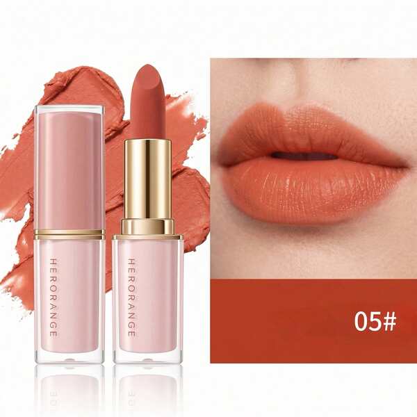 Matte Velvet Lipstick, Long-Lasting Waterproof Sweat-Resistant, Transfer-Proof & Fade-Resistant With Intense Pigment. Luxurious Lip Makeup Friendly To Beginners And Students, Suitable For Daily, Cosplay, Stage Looks And Holiday Gifts.