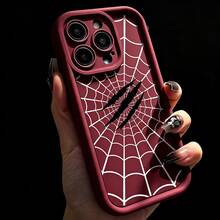1件 [純 Android 版本] 白色蜘蛛網黑色爪痕個性化蜘蛛抓痕歐美風極簡復古創意怪獸蜘蛛絲酒紅深紅血紅萬聖節，霧面紅色鏡框階梯設計全覆蓋防摔軟殼，[國際版非本地版] 適用於 Android/GALAXY/A/S/FE/PLUS/ULTRA/PRO/NOTE/POCO/X/Transsion/HOT/PLAY/SPARK/POP/SMART/RENO/Honor/E/G/手機殼 - 彩色 - 查看 8