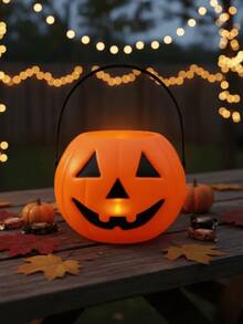 Halloween Pumpkin Bucket Candy Basket Halloween Decoration Halloween Party Favors - 籃子 - 16x13cm - 查看 5