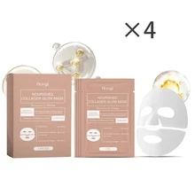 EELHOE 16pcs Bio Collagen Face Masks With Hyaluronic Acid And Collagen Overnight Micro Hydrogel Masks - Firming & Moisturizing Alcohol-Free Skincare For All Skin Types, Korean Skincare Essentials, Jelly Modeling Mask For Glowing Skin, DIY Home Spa Care - Bio Collagen Face Masks - 查看 16