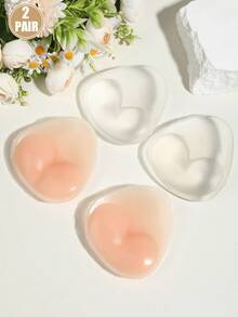 1 Pair Reusable Silicone Breast Pads, Invisible Lifting Pads, Suitable For Swimwear And Lingerie, Natural Breast Enhancement Design - Multicolor - View 14