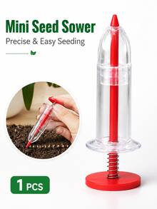 1pc/5pcs Injection Planter Seed Sowing Dispenser Manual Handheld Planter Mini Hand Spreader Garden Sowing And Fertilizing Tool - A - View 8