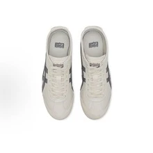 Asics Authentic Onitsuka Tiger Mexico 66 Leather Sneakers - White/Blue/Red Classic Low-Top | Premium Japanese Heritage Footwear | Slim-Profile Lightweight Trainers - 燕麥色 - 查看 4