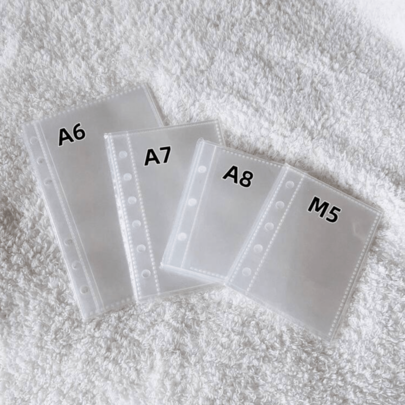 A6/A7/A8 Size 10/20/30/40pcs Transparent Loose-Leaf Refill, Pocket-Style Loose-Leaf Card Page Storage Album Transparent PP Inner Pages, Photo Storage Album, Scrapbook Enthusiasts, Students, Study Room, Classroom, Studio, Back To School Season
