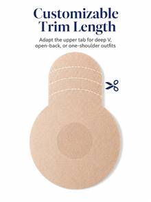 10pcs Invisible Breast Lift Tape And Nipple Covers, Disposable Non-Woven Fabric Lifting Pads, Suitable For Large Breasts, Alternative To Strapless Backless Bras - Multicolor - View 4