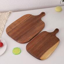 2pcs/1pc Rosewood Handled Cutting Board, Bread Board, Fruit Board - Brown - View 4
