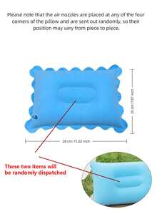 Inflatable Lace Neck Pillow, Portable Travel Neck Pillow + Neck Support Nap Pillow, Compact Lightweight Foldable Travel Pillow - Multicolor - View 13