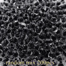 200Pcs 4mm Transparent Color Core Glass Seed Beads, Irregular Round Mini Loose Beads For DIY Bracelet, Earring, Handmade Jewelry Making - Seed Beads - View 19